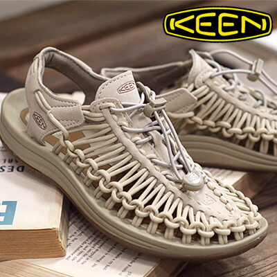 【レディース】【ポイント10倍】【2025年春夏再入荷】 KEEN UNEEK 1027445(Safari/Safari) キーン ユニーク サンダル ベージュ