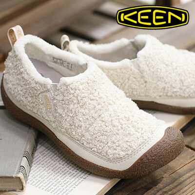 【レディース】【尖んがり10倍】【2025年秋冬新作】KEEN HOWSER ll (1029731)Birch/Curry(キーン ハウザー ツー スリッポン ベージュ 象牙色 ふわふわ