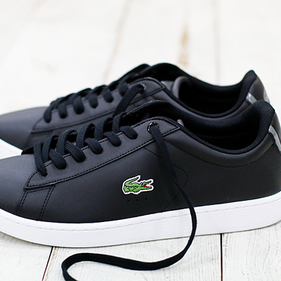 ☆ポイント10倍☆ LACOSTE CARNABY ブラック ホワイト SPM NVY レザー