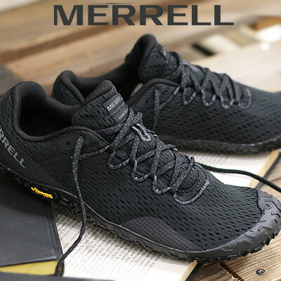 【メンズ】【2025年秋冬再入荷】 MERRELL VAPOR GLOVE 6 BLACK(067663) メレル ベイパー グローブ 6 ブラック