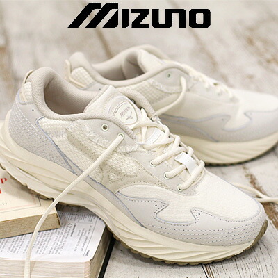 【2024年秋冬新作】MIZUNO WAVE RIDER β “SASHIKO” D1GA2462 (01 WHITE)ミズノ 縮くれる乗馬者 β 刺し子