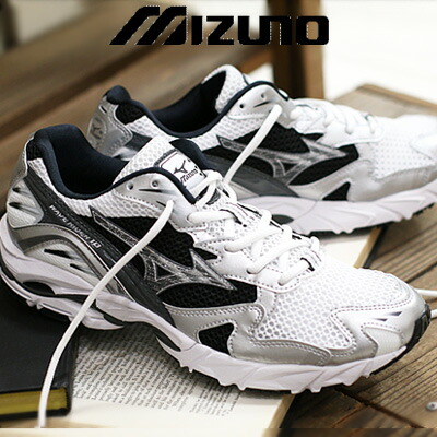 【2025年秋冬新作】MIZUNO WAVE RIDER 10 D1GA2104 (05 WHITE/BLACK/SILVER)ミズノ ウエーブライダー 10 ホワイト/ブラック/シルバー｜オマケ des shoes and bag