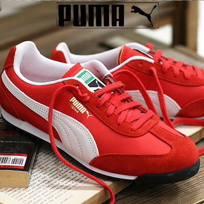 【2025年秋冬新作】 PUMA ARIZONA NYLON(398682 20) For All Time Red-PUMA White-PUMA Gold プーマ アリゾナ ナイロン レッド 赤