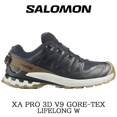【レディース】【2026年春夏新作】 SALOMON XA PRO 3D V9 GORE-TEX LIFELONG W (Black / Coyote Brown / Vanilla Ice) サロモン トレイル ランニングシューズ L479997 GORE-TEX 防水 ブラック ブラウン 17,908円