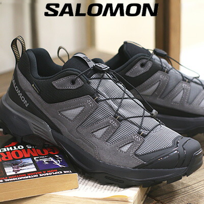 【メンズ】【2025年秋冬再入荷】SALOMON X ULTRA 360 LTR GTX(Sharkskin / Castlerock / Kelp)サロモン エックスウルトラ 360 なめし革 ゴアテックス  L475714  雨合羽 薄墨色 黒いこと