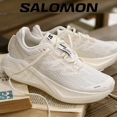 【レディース】【2025年春夏新作】 SALOMON AERO GLIDE 3 Ｗ (Vanilla Ice / Vanilla Ice / Almond Milk) サロモン エアロ グライド 3 ランニングシューズ L47759700 バニラアイス アーモンドミルク ホワイト