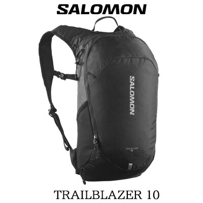 【2026年春夏再入荷】SALOMON TRAILBLAZER 10(BLACK / ALLOY)LC2182900サロモン うしろ側容器に並べる 黒いこと 背嚢 10Lユニ一発やる 山歩き御徒面子