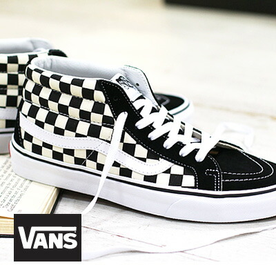 vans sk8 mid reissue checkerboard