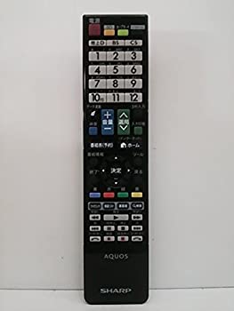【中古】「ほぼ新品」シャープ（SHARP)液晶テレビ 純正リモコン GB080WJSA(0106380437)