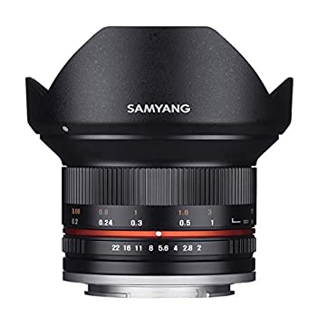 【中古】「ほぼ新品」SAMYANG 単焦点広角レンズ 12mm F2.0 ブラック マイクロフォーサーズ用 APS-C用