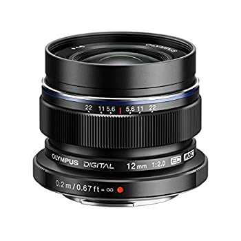 【中古】OLYMPUS 単興味の中心水晶体 M.ZUIKO DIGITAL ED 12粍 F2.0 黒いこと ED 12粍 F2.0 BLK カメラ・ビデオカメラ・光学機器-カメラ用交換レンズ-TV・オーディオ・カメラ