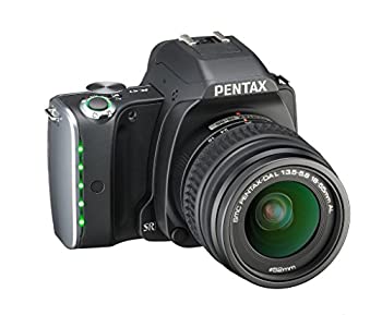 【中古】RICOH デジタル一眼一眼レフ PENTAX K-S1 水晶体一揃いの道具 [DAL18-55粍] 黒いこと PENTAX K-S1 LENSKIT BLACK 06426