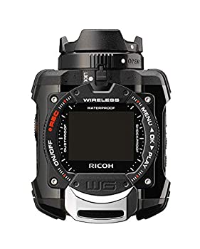 【中古】「ほぼ新品」RICOH 雨合羽行動写真機  WG-M1 黒いこと  WG-M1 BK 08271