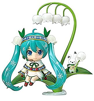 【中古】ねんどろいど 文字記号・歌唱・続きもの01 初音ミク 雪ミク Snow Bell Ver. ノン規模 ABS\u0026PVC製 ペンキ塗り済みモビール図形