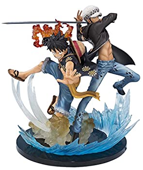 【中古】「ほぼ新品」フィギュアーツZERO モンキー･D･ルフィ＆トラファルガー･ロー -5th Anniversary Edition- ABS&PVC製 塗装済み完成品フィギュア