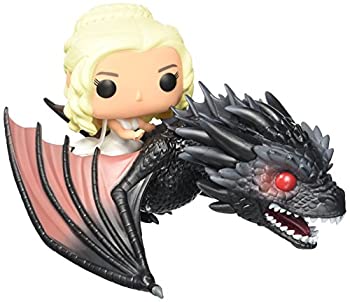 【中古】「ほぼ新品」Funko - Figurine Game of Thrones - Drogon et Daenerys Pop Rides 15cm - 0849803072353