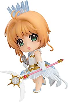 【中古】「人並み外れたに似つかわしい」ねんどろいど カードキャプターさくら 読みやすい歌留多編 木之本桜 CLEAR Ver. ノン規模 ABS\u0026PVC製 ペンキ塗り済みモビール図形