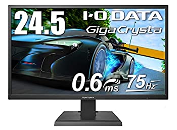 【中古】「未使用品」I-O DATA ゲーミングモニター 24.5インチ(75Hz) GigaCrysta PS4 FPS向き 0.6ms(GTG) FreeSync TN HDMI×2 DP EX-LDGC252STB
