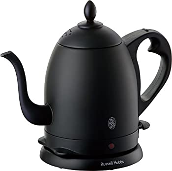 【中古】「ほぼ新品」ラッセルホブス 喫茶店湯沸かし 0.8L つや消し黒いこと 7408JP-88