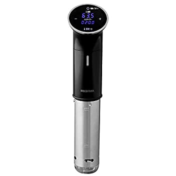 【中古】「未使用品」アイリスオーヤマ 低温調理器 真空調理器 スロークッカー IPX7防水 低温調理器具 防水機能搭載 レシピブック付き ブラック LTC-01