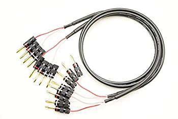 【中古】「非常に良い」CANARE 4S6G バイワイヤリング対応 2本ペア バナナプラグ付 スピーカーケーブル (4本-4本) (3m)