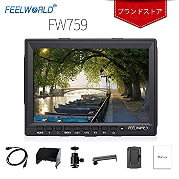 【中古】「ほぼ新品」FEELWORLD FW759 映像媒体管する 7in IPS 超薄型 固定ディスク 1280 x 800 HDMI オンカメラフィールドモニターコントラストカメラキャノン、ソニー、FP
