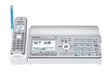 【中古】パナソニック おたっくす デジタルコードレスFAX 親機のみ 1.9GHz DECT判定基準操作手順 しろがね色 KX-PD551D-S