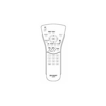 【中古】「未当て嵌める品」小ざかしい 液晶テレビ受像機用遠隔操作 RRMCG1697CESA(0106380078)