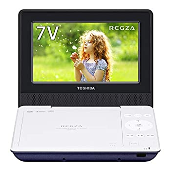 (非常に良い)東芝 7型ポータブルDVDプレーヤーブルーCPRM対応TOSHIBA REGZA レグザポータブルプレーヤー SD-P710SL