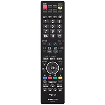 【中古】「非常に良い」シャープ[SHARP]　オプション・消耗品　（0106380465）　液晶テレビ用　リモコン (LC-60XL20 LC-52XL20 LC-46XL20)｜オマツリライフ別館