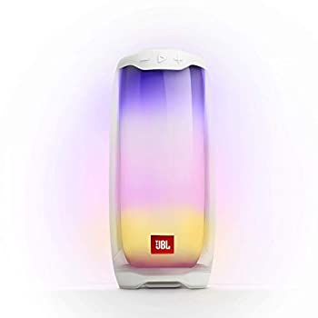 【中古】「非常に良い」JBL PULSE 4 Bluetoothスピーカー USB C充電/IPX7防水/マルチカラーLED搭載/ポータブル ホワイト JBLPULSE4WHT （国内/メーカー1年保証付