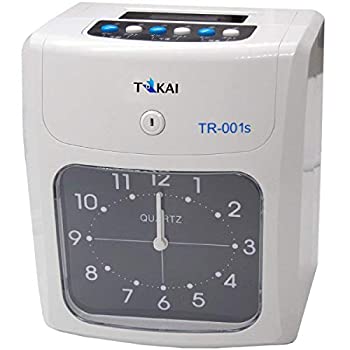 【中古】「未使用品」タイムレコーダー タイムカード レコーダー 本体 TR-001s 6欄印字可能 両面印字モデル タイムカード50枚付き 一年保証|オマツリライフ別館