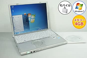 【中古】「非常に良い」（中古パソコン） ノートパソコン Panasonic レッツノート CF-T8 Core2Duo-1.40GHz 4GB 160GB Windows7搭載 12.1型 1024x768 無線LAN リカバリ付