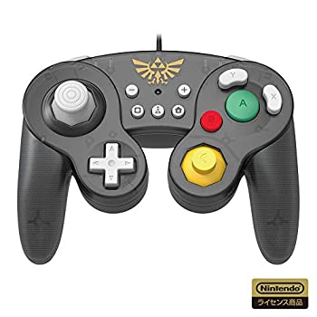 【中古】「ほぼ新品」（任天堂ライセンス商品）ホリ クラシックコントローラー for Nintendo Switch ゼルダ（Nintendo Switch対応）