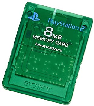 【中古】「未当て嵌める品」Playstation 2 専用記憶装置歌留多(8MB)エメラルド
