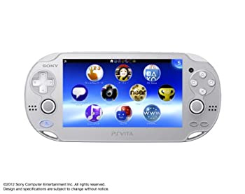 非常に良い）PlayStation Vita Wi-Fiモデル アイス・シルバー