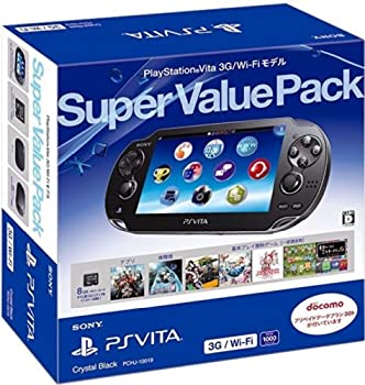 【中古】「ほぼ新品」PlayStation Vita Super Value Pack 3G/Wi-Fiモデル クリスタル・ブラック（メーカー生産終了） 52,560円