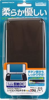 【中古】「未当て嵌める品」new2DSLL用本体保護することケイ素樹脂取りまかなう『シリコンプロテクタnew2DLL (黒いこと) 』 -NEW 2DSLL-