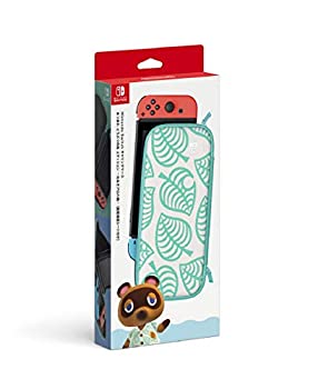 【中古】「ほぼ新品」Nintendo Switchキャリングケース あつまれ どうぶつの森エディション ~たぬきアロハ柄~(画面保護シート付き)