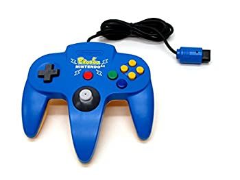 【中古】「非常に良い」ピカチュウN64コントローラ ブルー N64