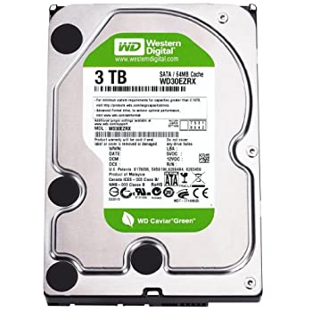 【中古】WESTERN DIGITAL WD30EZRS Caviar Green 2TB 64MB キャッシュSATA 3.0Gb/s 3.5 内蔵ハードドライブ(ベアドライブ)|オマツリライフ別館