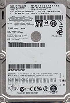 【中古】「人並み外れたに好いたらしい」mja2500bh g2、PN ca07083-b469000t、Fujitsu 500?GB SATA 2.5捉え所の無い運転