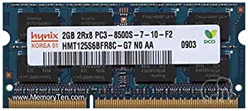 【中古】「未当て嵌める品」hynix パソコン3-8500S (DDR3-1066) 2GB SO-DIMM 204pin 万覚え帳マイコン用記憶装置 型番：HMT125S6BFR8C-G7 動くこと品