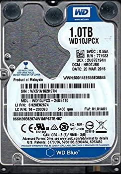 【中古】「ほぼ新品」Western Digital WD10JPCX-24UE4T0 1結核症 DCM: HBOTJBK
