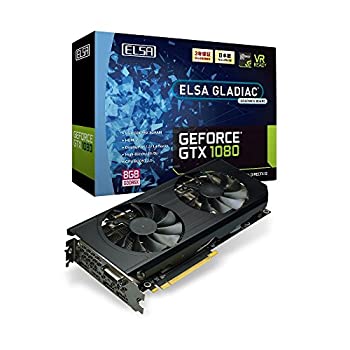 【中古】ELSA GeForce GTX 1080 8GB GLADIAC グラフィックスボード VD6117 GD1080-8GERXG｜オマツリライフ別館