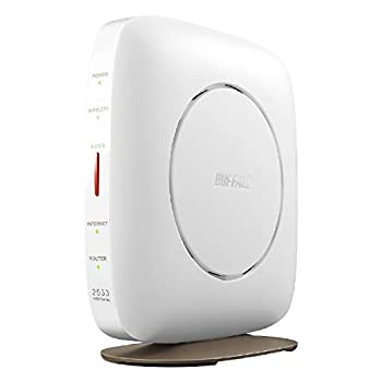 【中古】「ほぼ新品」緩衝装置置き目 WSR-2533DHP3-WH 無線電話ローカルエリアネットワーク親機 11ac/n/a/g/b 1733+800Mbps 白いこと