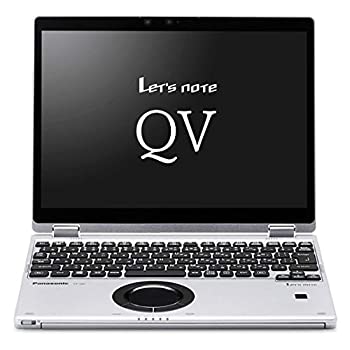 【中古】「非常に良い」パナソニック ノートパソコン Let''s note QVシリーズ ブラック＆シルバー CF-QV9HDMQR