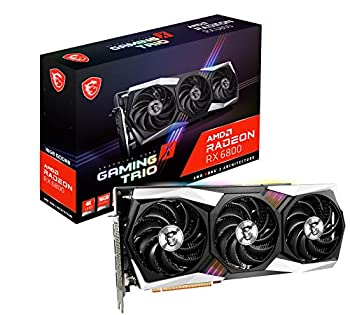 【中古】MSI Radeon RX 6800 GAMING X TRIO 16G グラフィクスゲーム盤 VD7459