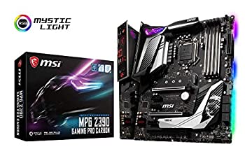 【中古】MSI 7B17-012R メインボードMSI MPG Z390ゲーミングプロカーボン、インテルZ390 - Sockel 11ブラック