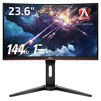 【中古】「人並み外れたに好いたらしい」AOC ゲーミング 管する C24G1/11 (23.6in/144サイクル/1ms/VA 曲面ダイアログボックス/HDMI×2 DP×1)